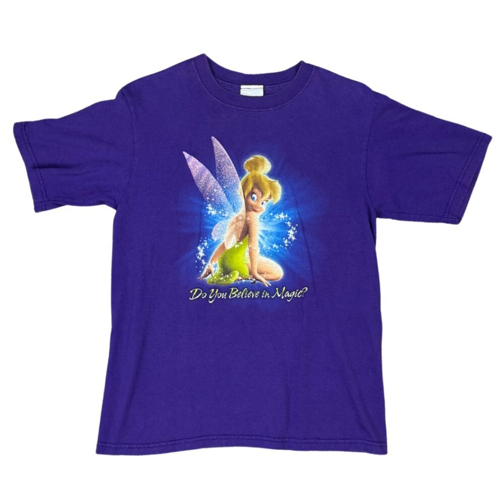 Disney Store Purple Tinker Bell Fairy Graphic Tee Small